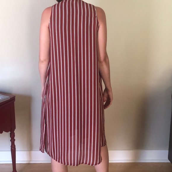 LULAROE STRIPED JOY CARDIGAN VEST SIZE XS - Picture 7 of 10